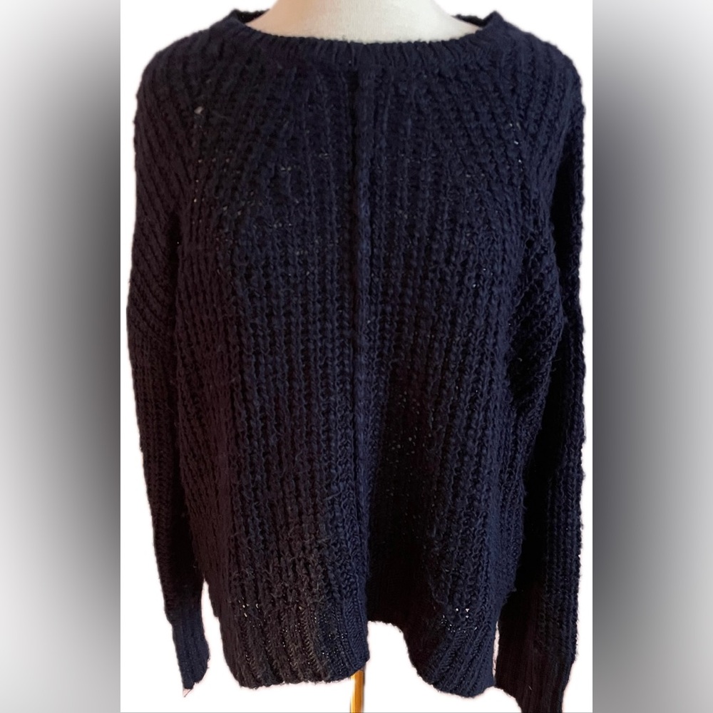 John + Jenn Textured Navy Sweater